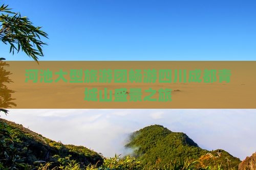 河池大型旅游团畅游四川成都青城山盛景之旅