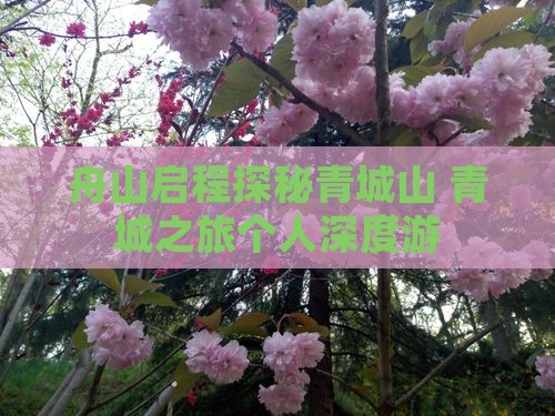 舟山启程探秘青城山 青城之旅个人深度游