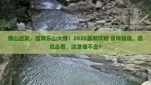 佛山到四川乐山大佛景点