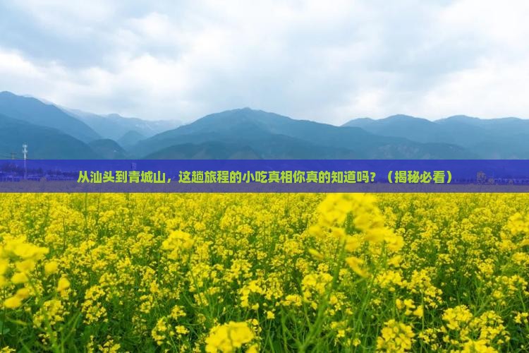 汕头到四川青城山旅游小吃