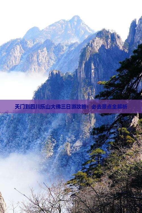 天门到四川乐山大佛三日游