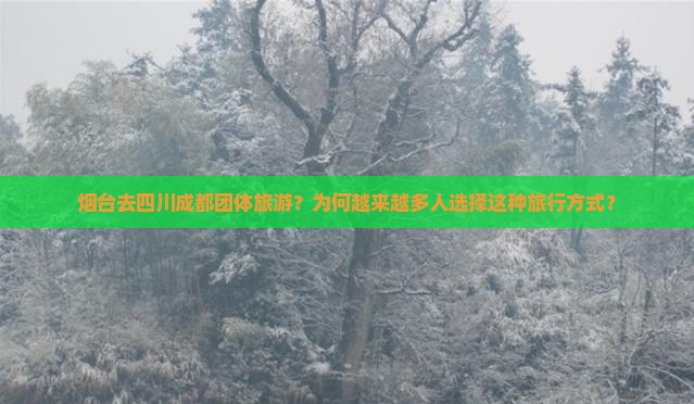 烟台去四川成都团体旅游