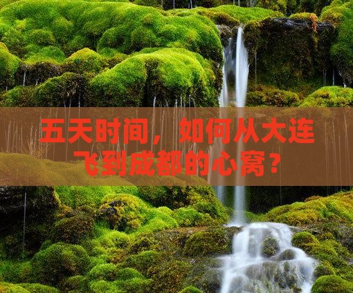 五天时间，如何从大连飞到成都的心窝？