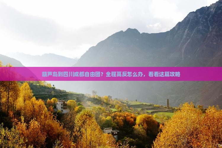 葫芦岛到四川成都自由团？全程高反怎么办，看看这篇攻略