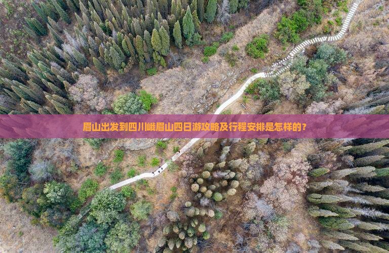 眉山出发到四川峨眉山四日游攻略及行程安排是怎样的？