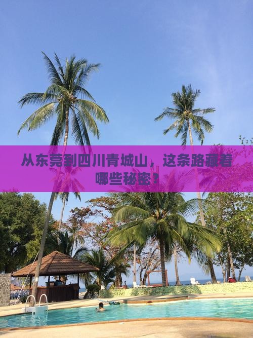 从东莞到四川青城山，这条路藏着哪些秘密？