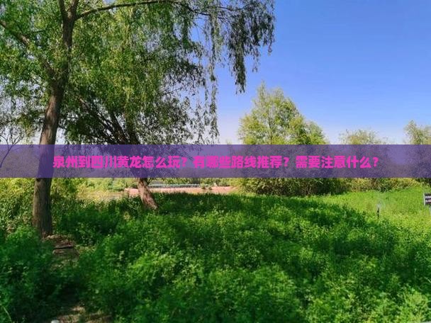 泉州到四川黄龙怎么玩？有哪些路线推荐？需要注意什么？