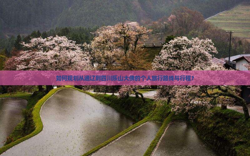如何规划从通辽到四川乐山大佛的个人旅行路线与行程？