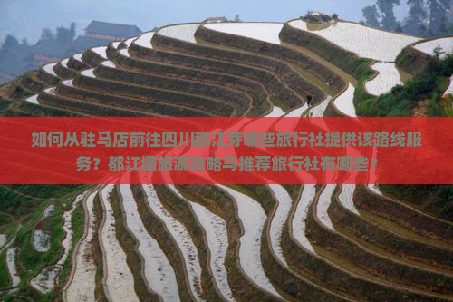 如何从驻马店前往四川都江芽哪些旅行社提供该路线服务？都江堰旅游攻略与推荐旅行社有哪些？