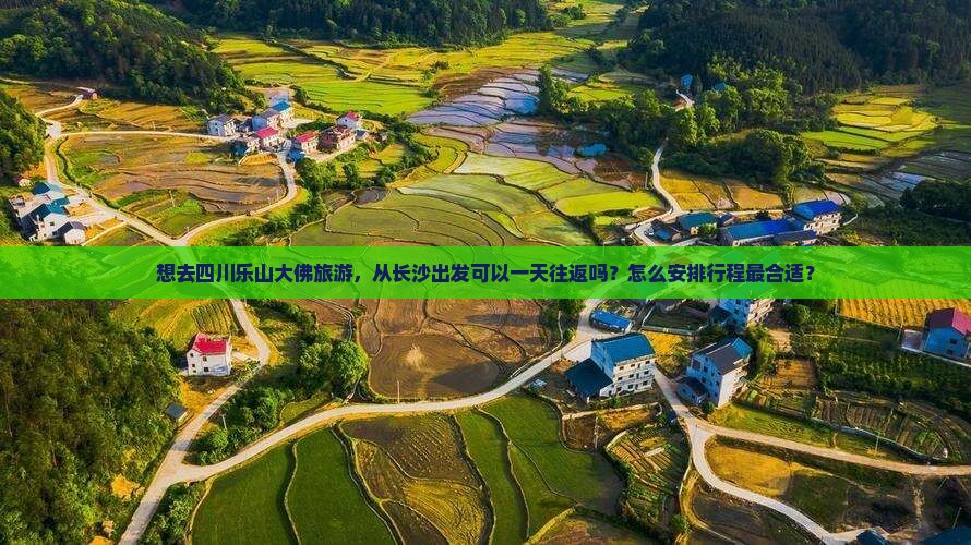 想去四川乐山大佛旅游，从长沙出发可以一天往返吗？怎么安排行程最合适？