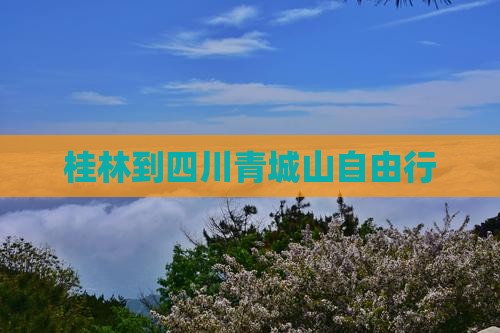 桂林到四川青城山自由行