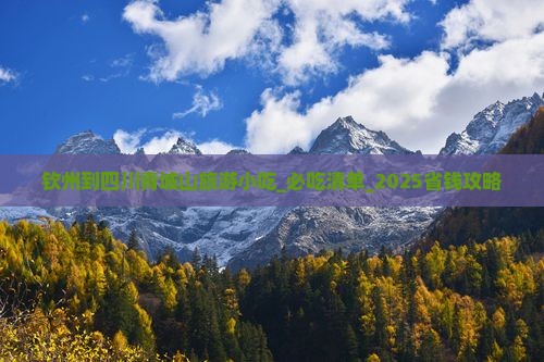 钦州到四川青城山旅游小吃