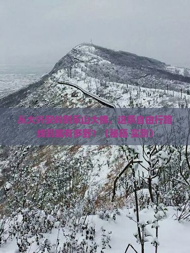 大兴安岭到四川乐山大佛自由行