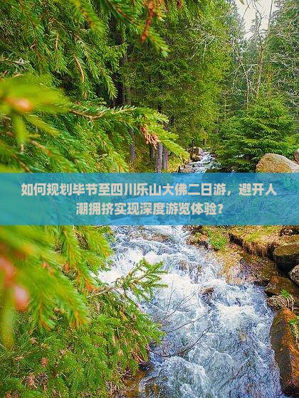 如何规划毕节至四川乐山大佛二日游，避开人潮拥挤实现深度游览体验？