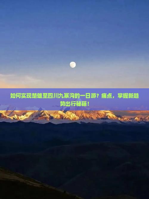 如何实现楚雄至四川九寨沟的一日游？痛点，掌握新趋势出行秘籍！