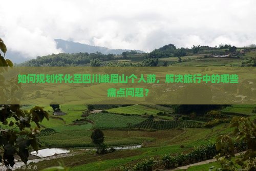 如何规划怀化至四川峨眉山个人游，解决旅行中的哪些痛点问题？