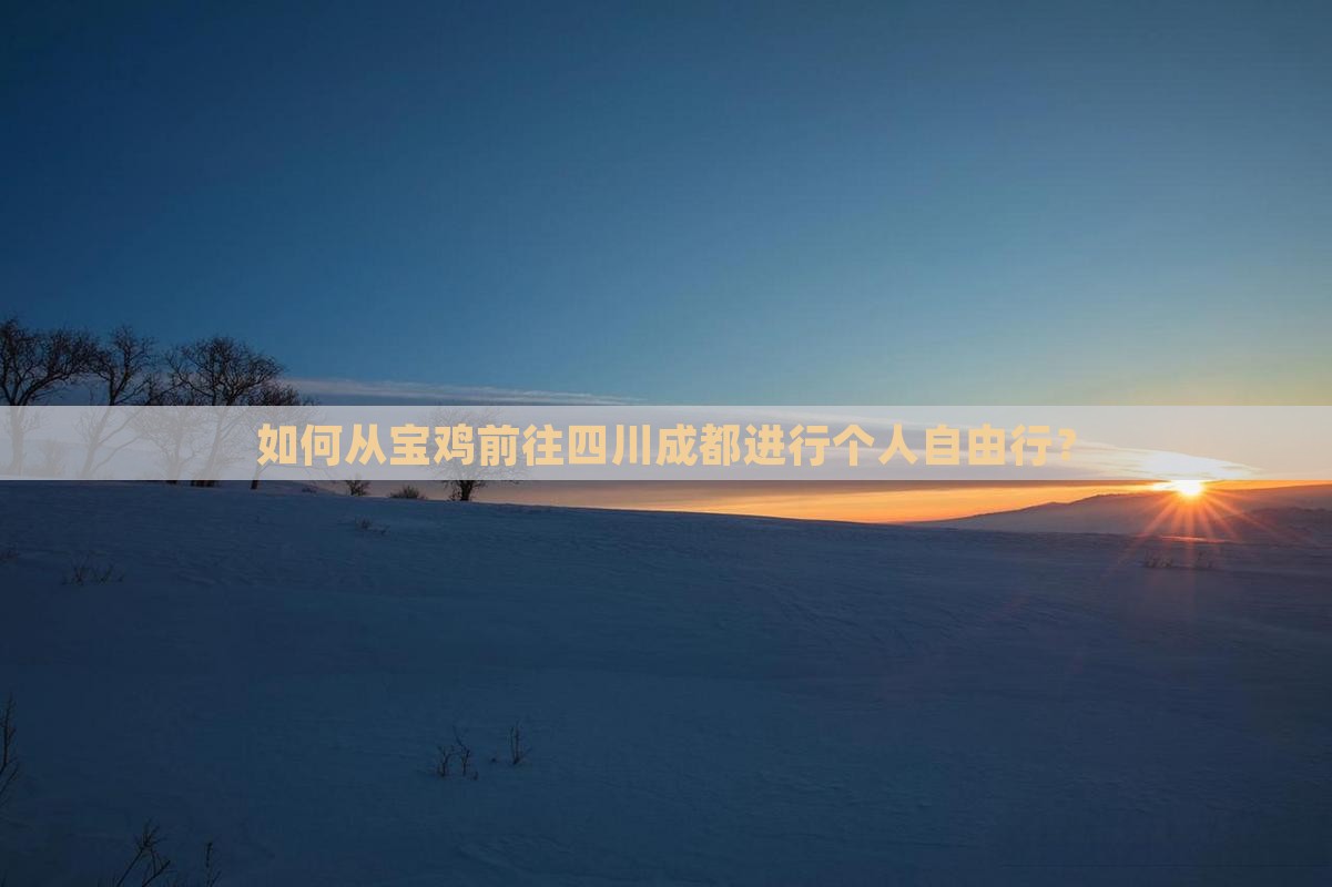 如何从宝鸡前往四川成都进行个人自由行？