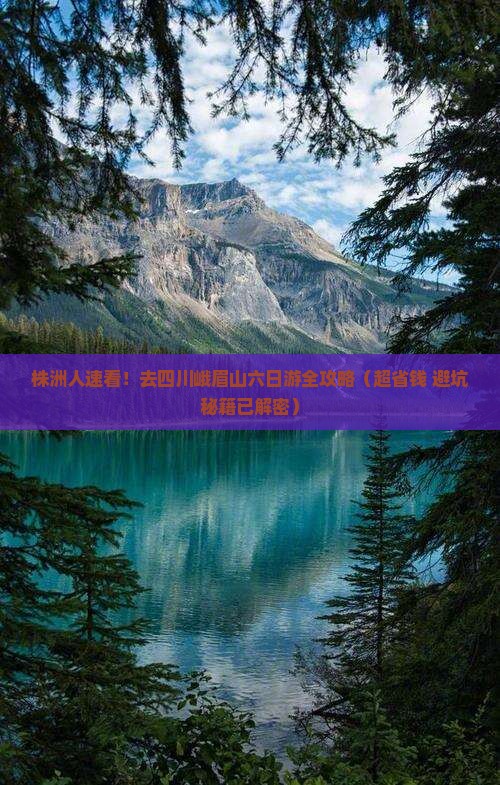 株洲去四川峨眉山六日游