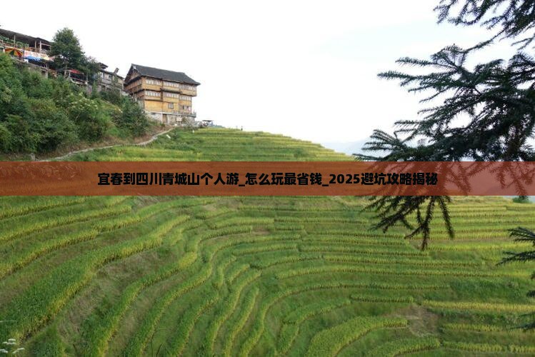 宜春到四川青城山个人游