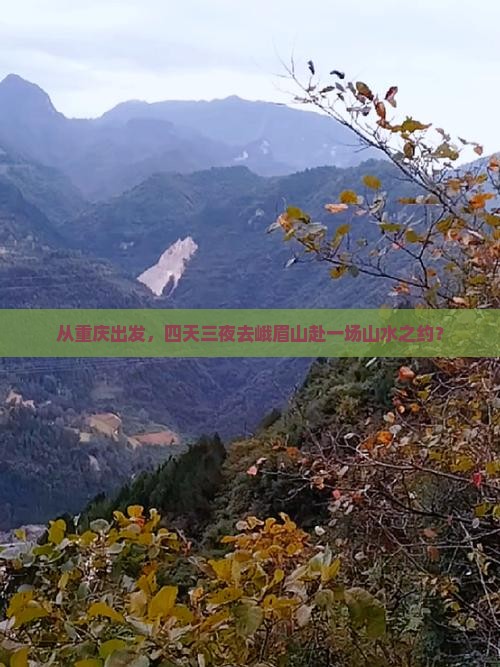 从重庆出发，四天三夜去峨眉山赴一场山水之约？