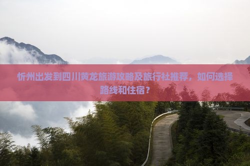 忻州出发到四川黄龙旅游攻略及旅行社推荐，如何选择路线和住宿？