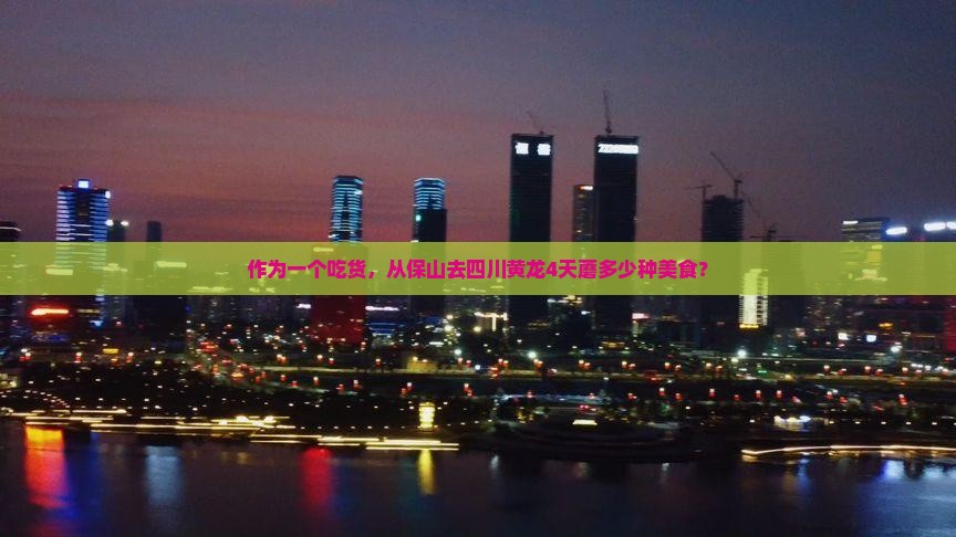 作为一个吃货，从保山去四川黄龙4天蘑多少种美食？