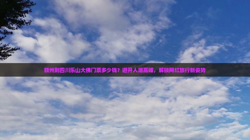 赣州到四川乐山大佛门票多少钱？避开人潮高峰，解锁网红旅行新姿势