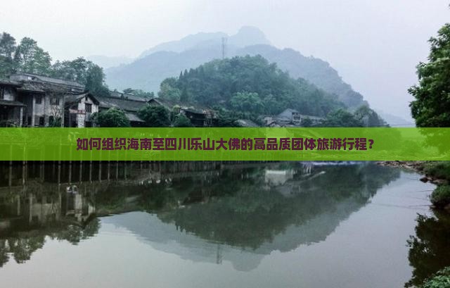 如何组织海南至四川乐山大佛的高品质团体旅游行程？