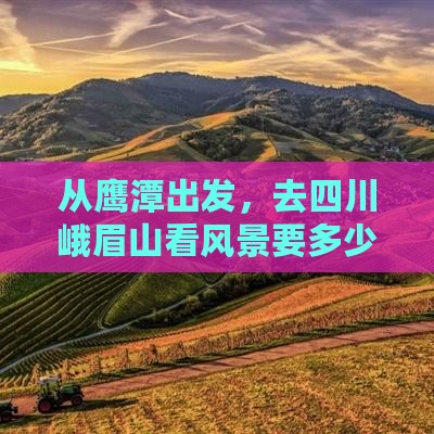 从鹰潭出发，去四川峨眉山看风景要多少钱？