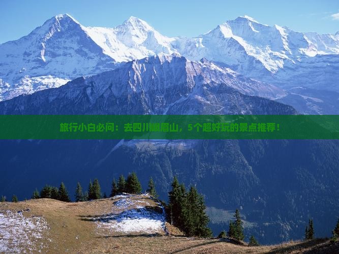 旅行小白必问：去四川峨眉山，5个超好玩的景点推荐！