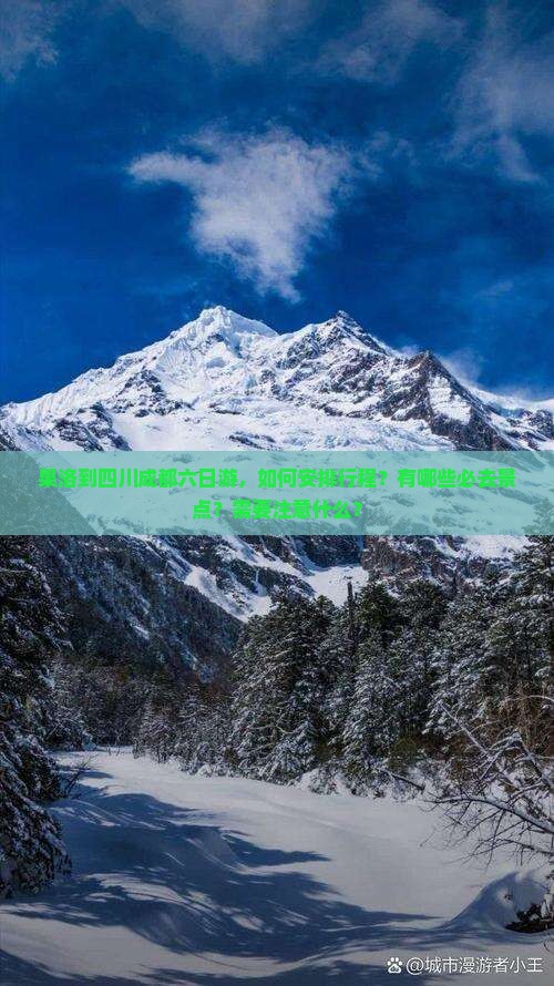 果洛到四川成都六日游，如何安排行程？有哪些必去景点？需要注意什么？