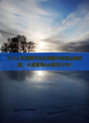 #30人青海西宁出发到四川峨眉山旅游团,大家费用AA制可行吗? #30人青海西宁出发到四川峨眉山旅游团,大家费用AA制可行吗?