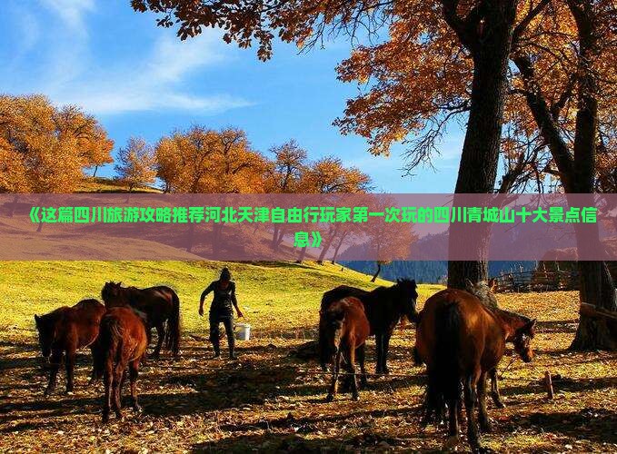《这篇四川旅游攻略推荐河北天津自由行玩家第一次玩的四川青城山十大景点信息》