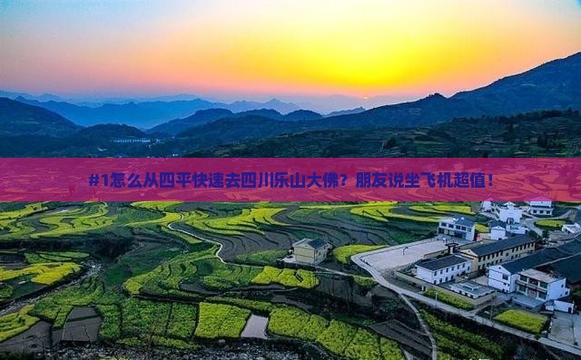 四平到四川乐山大佛一日