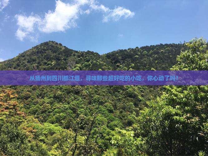 扬州去四川都江堰旅游小吃