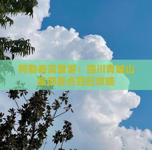 阿勒泰去四川青城山四日游