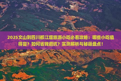 文山到四川都江堰旅游小吃