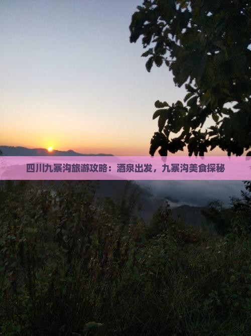 酒泉到四川九寨沟旅游小吃