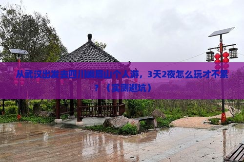 武汉去四川峨眉山个人游