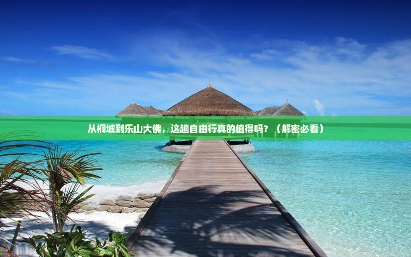 桐城到四川乐山大佛自由行