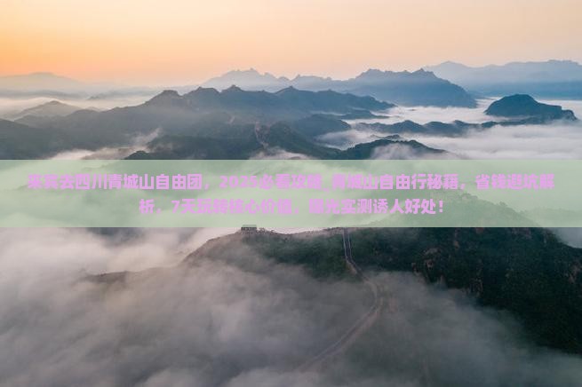 来宾去四川青城山自由团