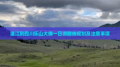 湛江到四川乐山大佛一日