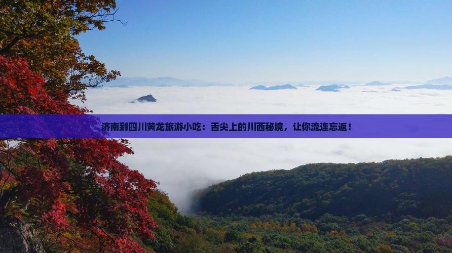 济南到四川黄龙旅游小吃