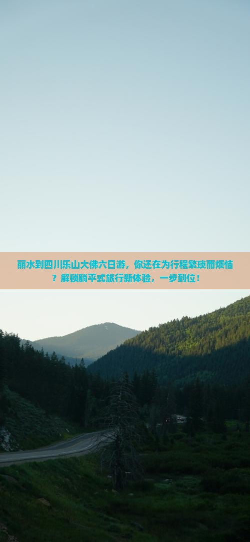 丽水到四川乐山大佛六日游