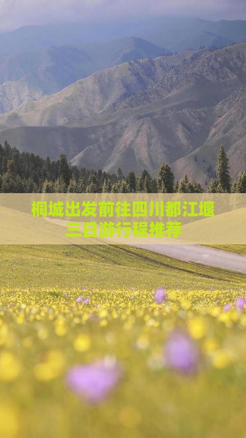桐城出发前往四川都江堰三日游行程推荐
