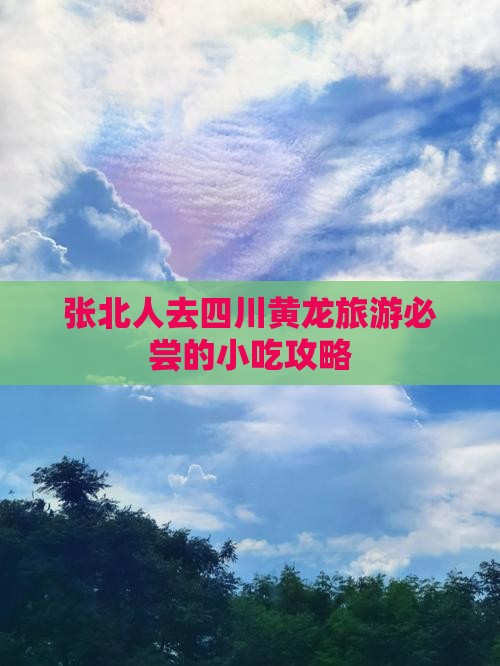张北人去四川黄龙旅游必尝的小吃攻略