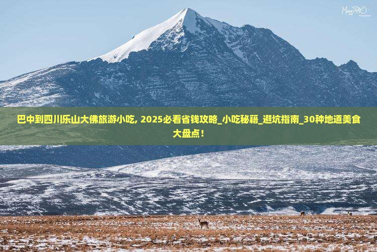 巴中到四川乐山大佛旅游小吃