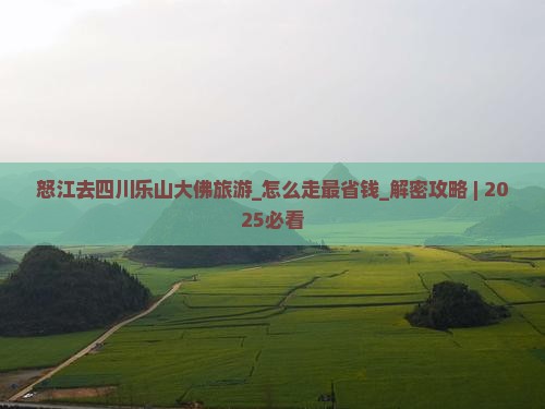 怒江去四川乐山大佛旅游