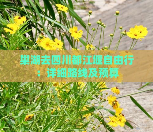 巢湖去四川都江堰自由行：详细路线及预算