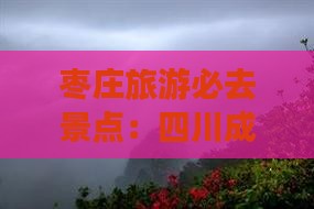 枣庄去四川成都必去地